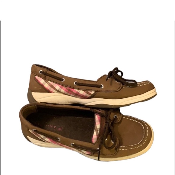 Sperry Luguna Multi Color Checkered Design Loafers. - Picture 6 of 8